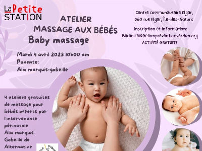 Massage aux bébés